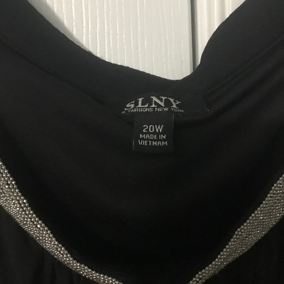SLNY 20w black cocktail dress - Picture 2 of 4